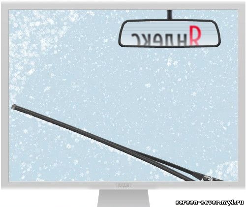 Скачать зимний скринсейвер-2010 (Снег идет) - версия для MacOS 10.4, 10.5
