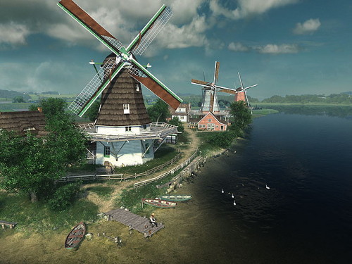 Dutch Windmills 3D Screensaver